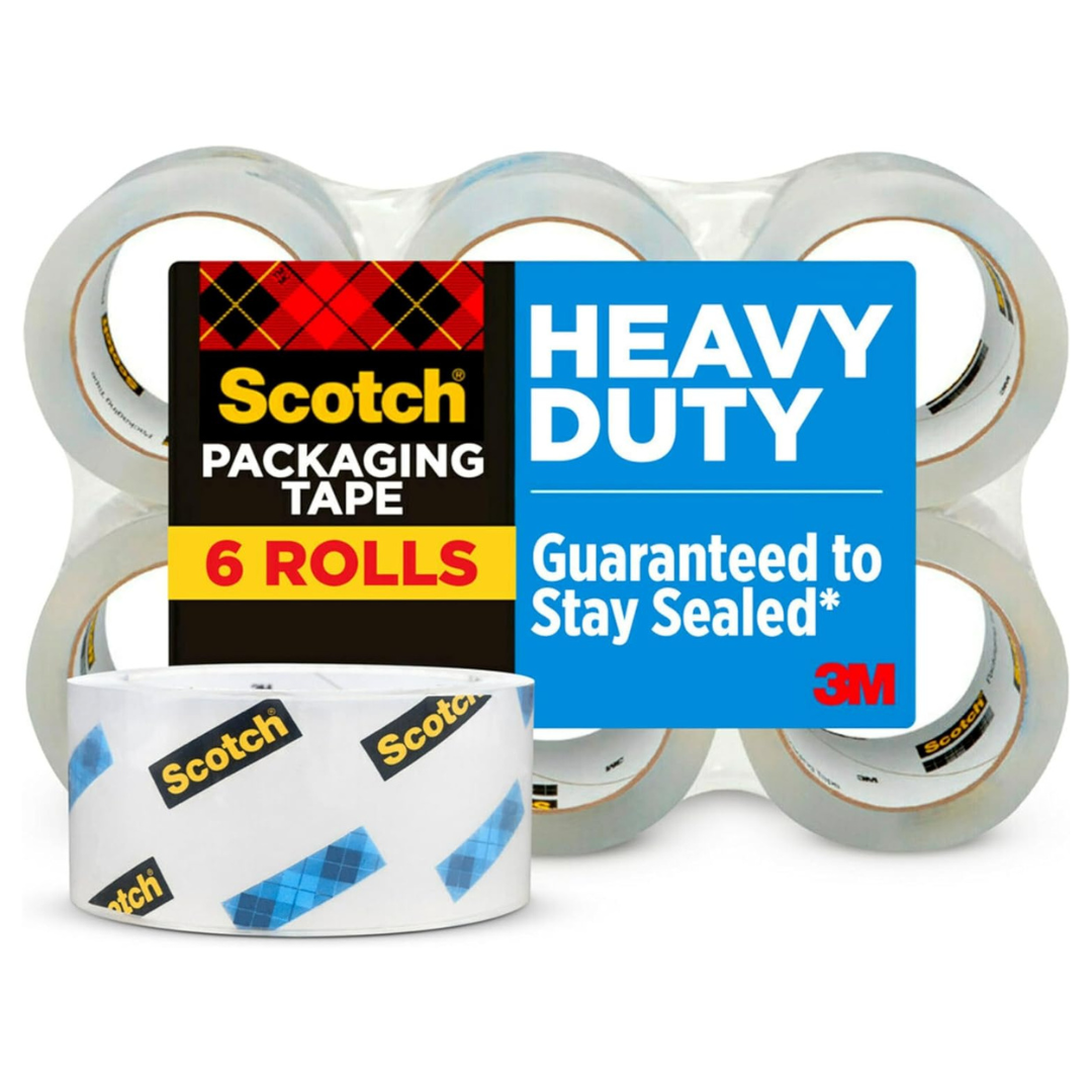 6-Count Scotch Heavy Duty Packaging Tape (1.88" x 54.6 yd)