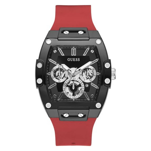 Guess Men's Casual Multifunction 43mm Silicone Watch