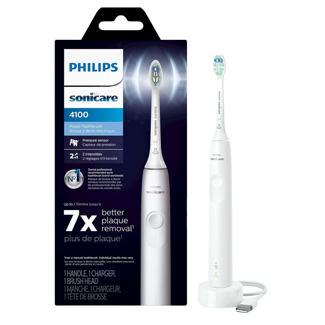 Philips Sonicare 4100 Rechargeable Electric Toothbrush With Pressure Sensor