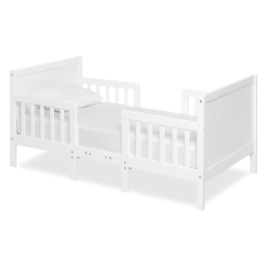 Dream On Me Hudson 3 In 1 Convertible Toddler Bed In White