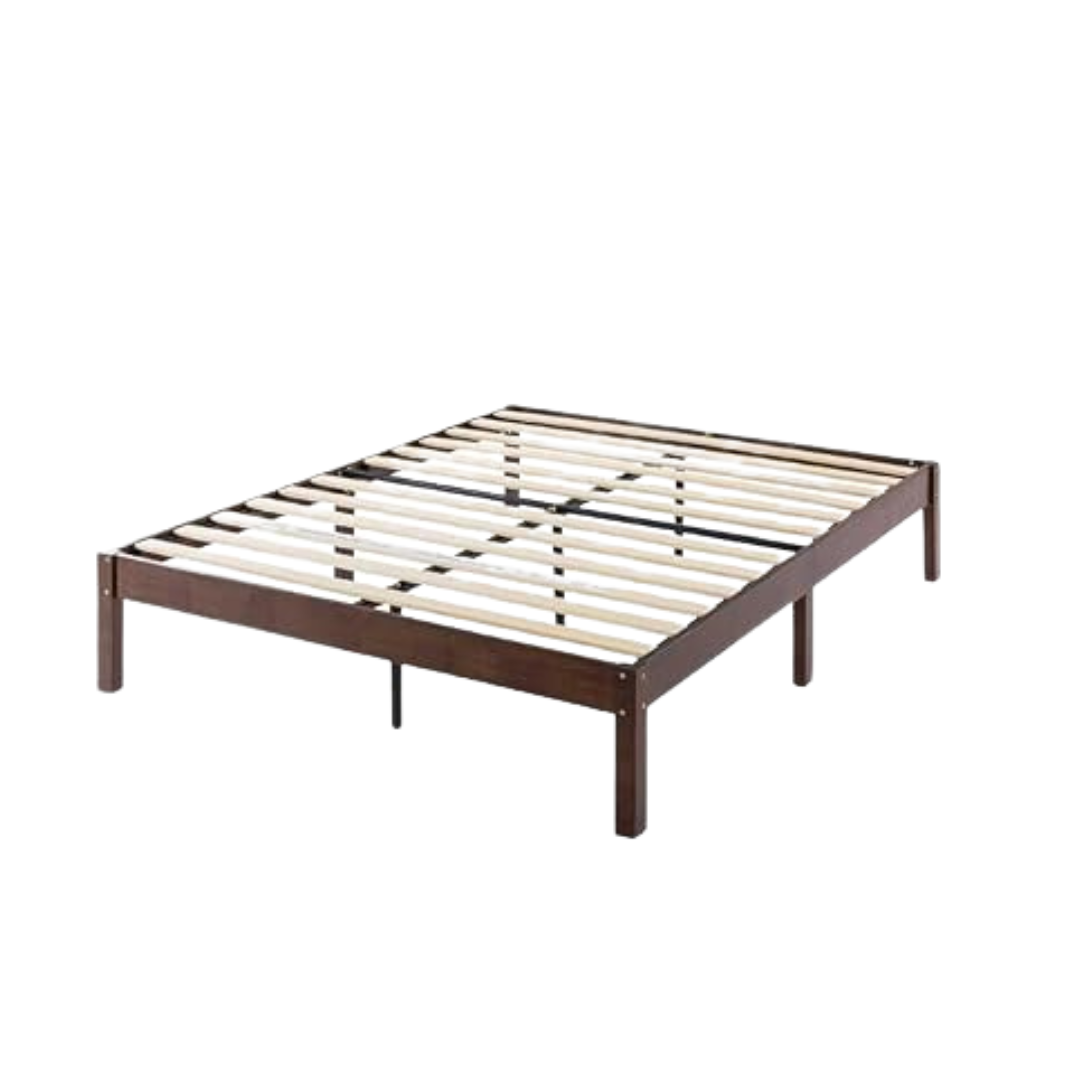 Mellow Asher 14" Queen Size Bamboo Wood Bed (2 Colors)