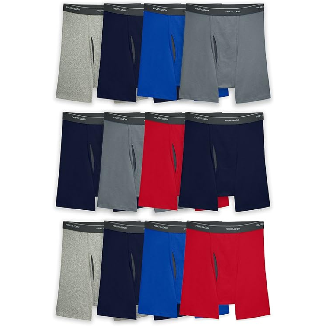 12-Pack Fruit Of The Loom Men's Coolzone Boxer Briefs (M/L/XL)