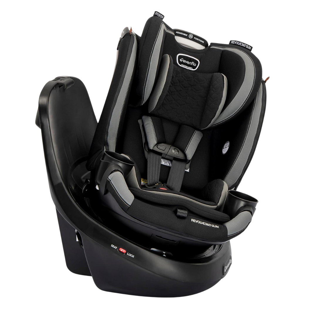 Evenflo Revolve360 Slim 2-In-1 Rotational Car Seat W/Quick Clean Cover (3 Colors)