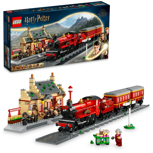 1074-Piece LEGO Harry Potter Hogwarts Express + Hogsmeade Station