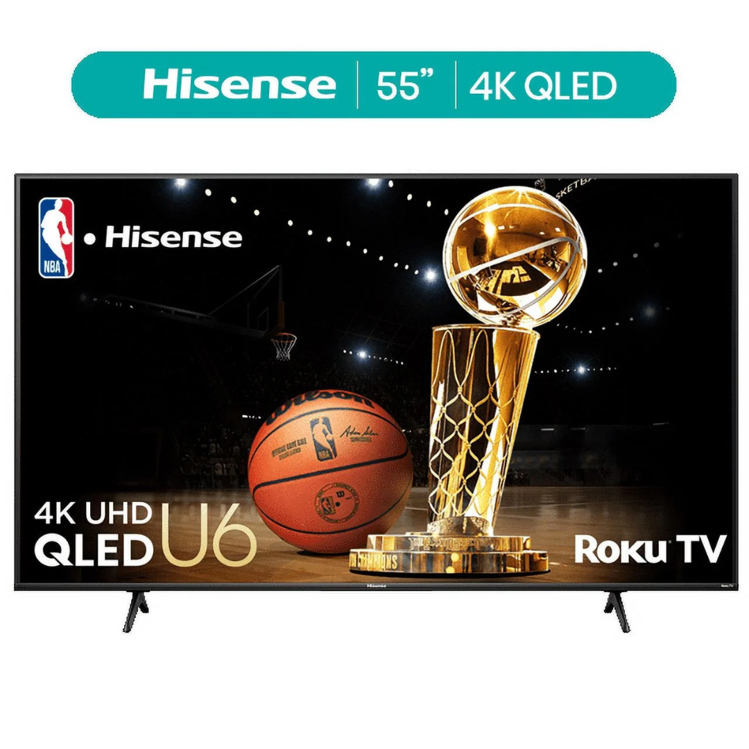 Hisense Class U6HR Series 55" 4K Ultra HD Smart QLED Roku TV