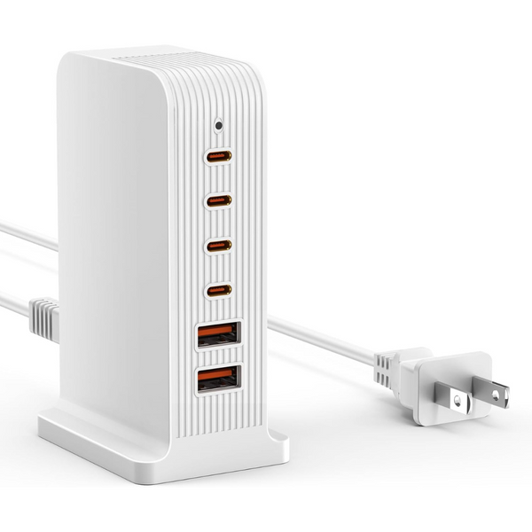 6-Port 20W PD Multiport USB-C Charging Station