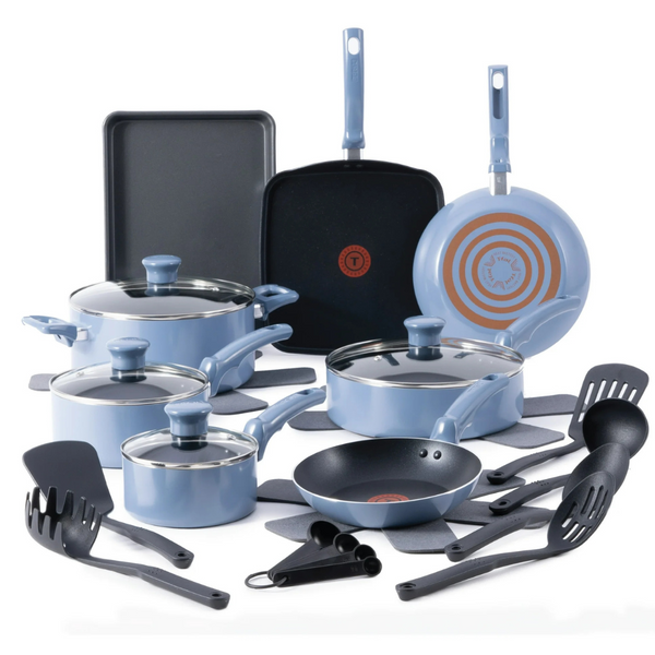 22-Piece Non-Stick Pots and Pans Cookware Set (2 Colors)