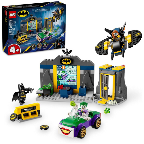 184-Piece LEGO The Batcave with Batman, Batgirl & The Joker Toy Set (76272)