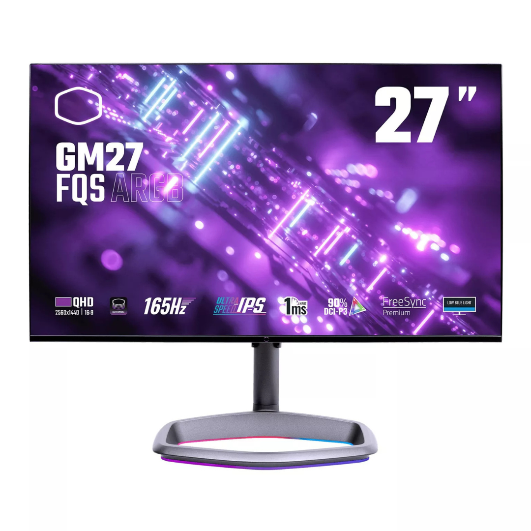 Coolermaster GM27-FQSA 27" WQHD 165Hz 1ms HDR IPS Freesync Gaming Monitor