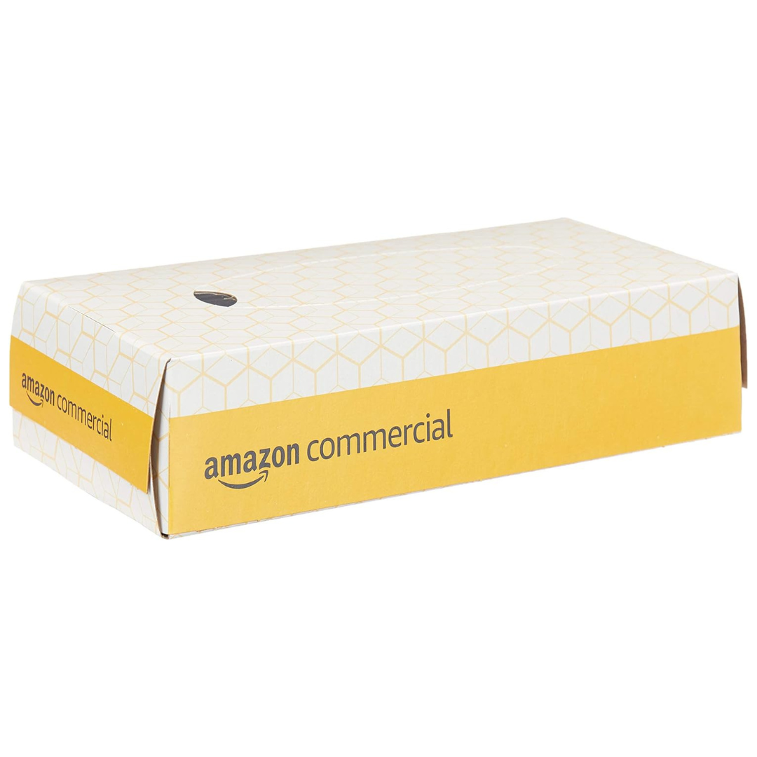 AmazonCommercial 2-Ply White Flat Box Facial Tissues (30 Packs Of 100)