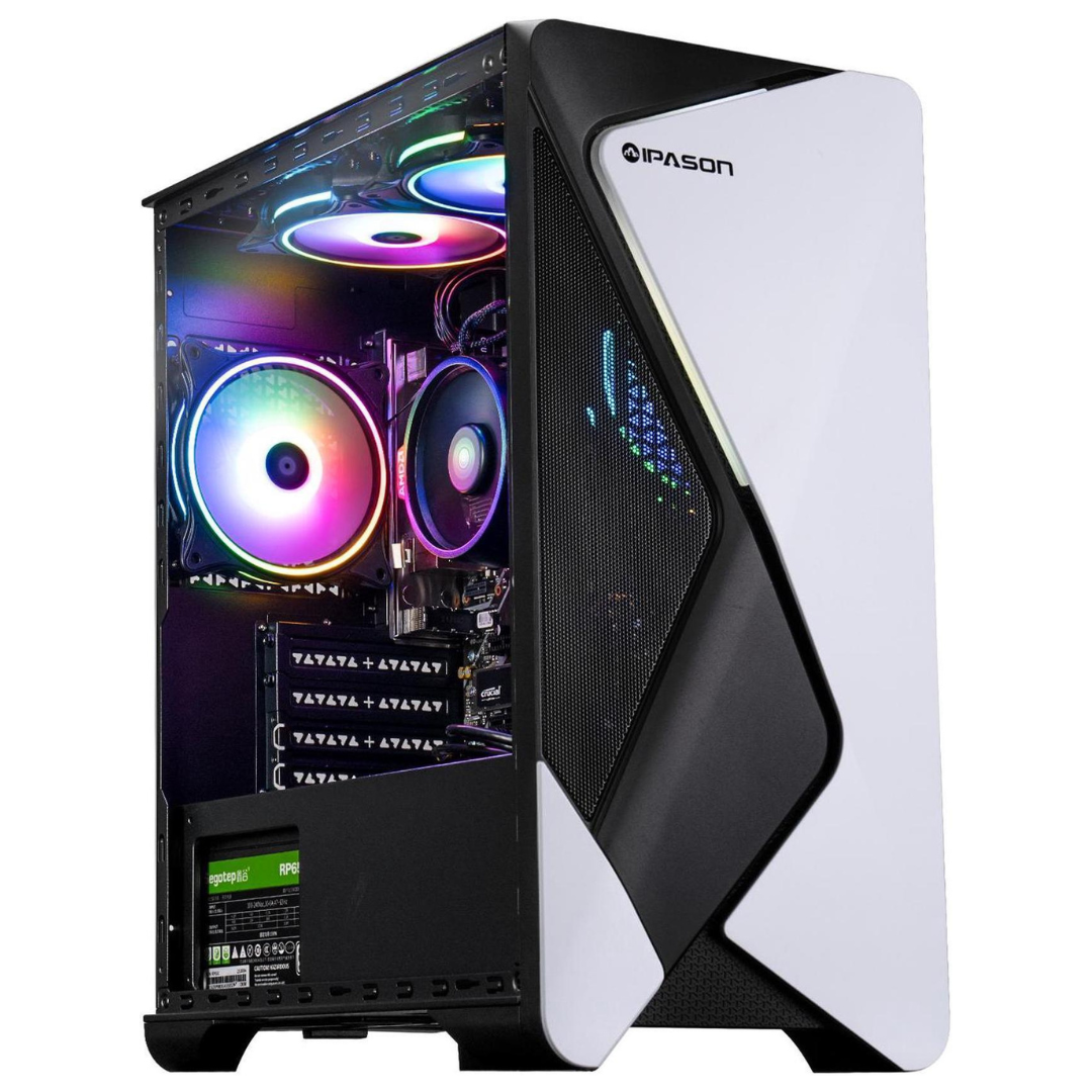 IPASON Gaming Desktop (Ryzen 5 5600GT / 16GB RAM / 1TB SSD)