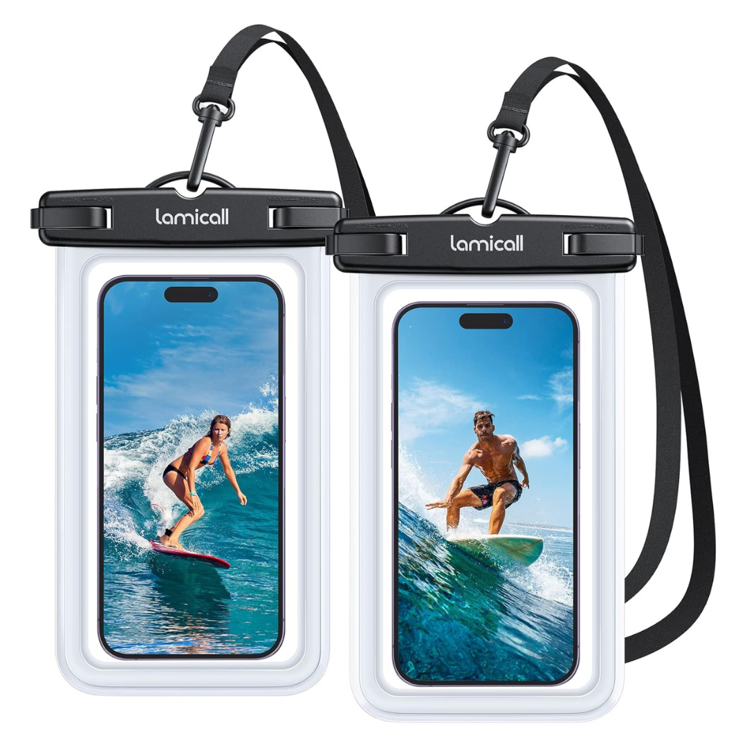 2-Pack Lamicall Waterproof Phone Pouch Case