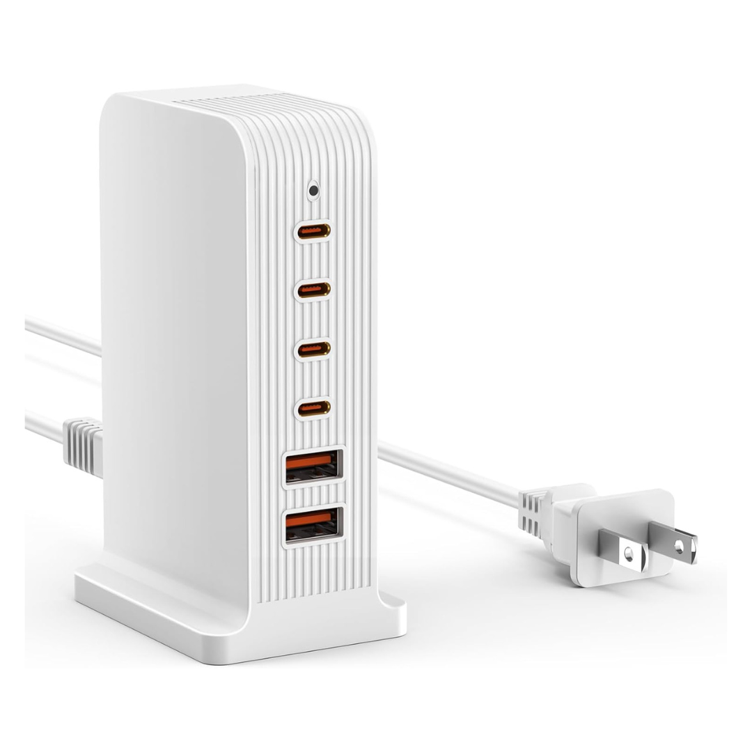 6-Port 55W Multiport USB Charging Station (Various)