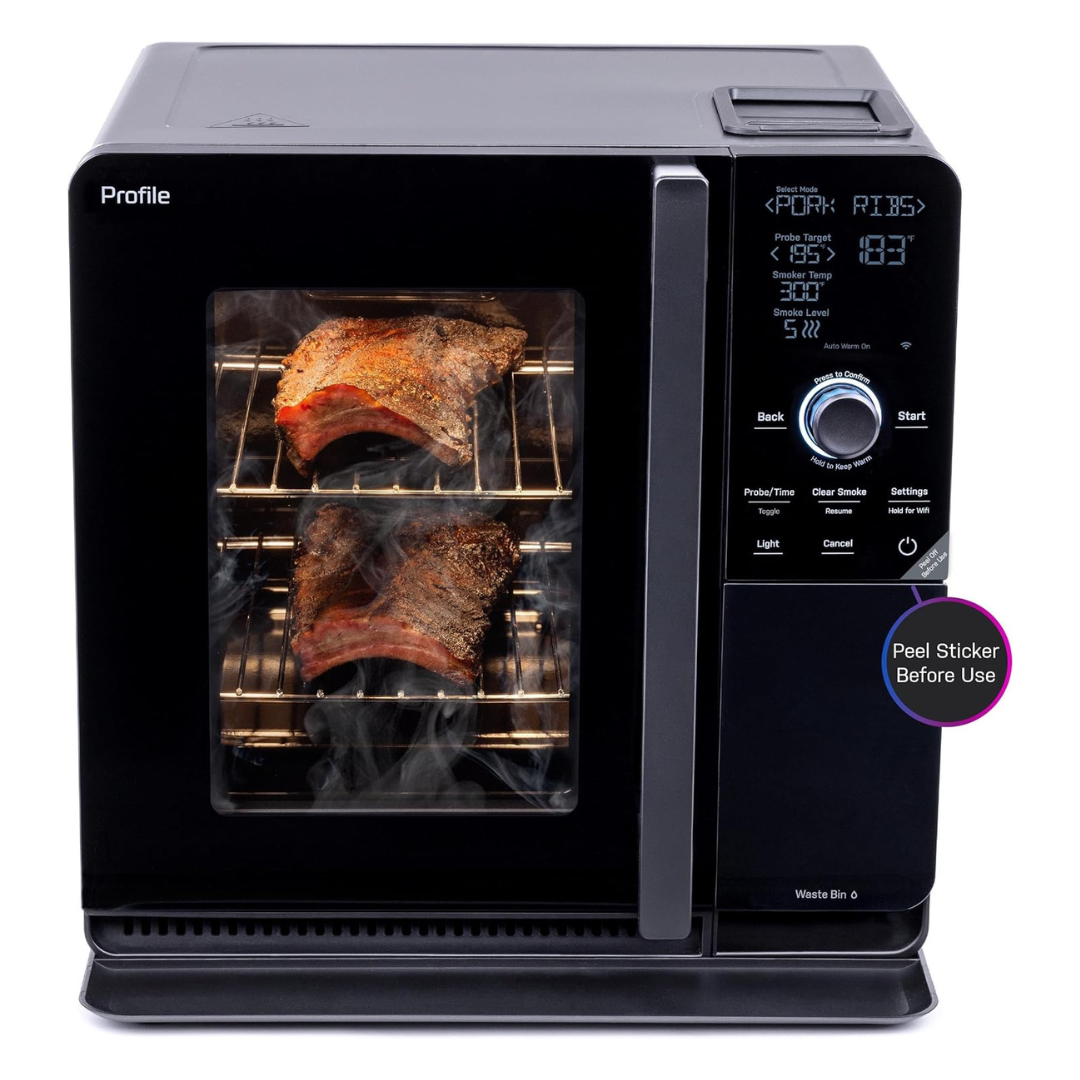 GE Profile Smart Indoor Smoker With Active Smoke Filtration