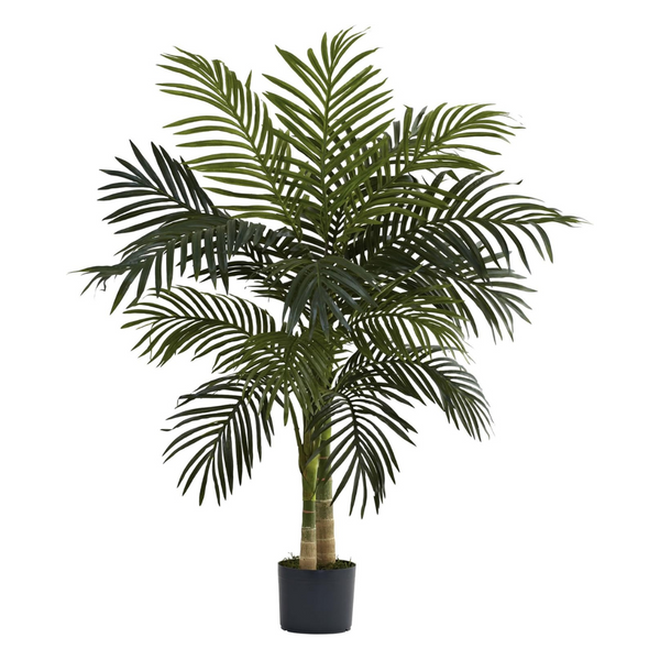 Nearly Natural 4ft Golden Cane Artificial Palm Tree