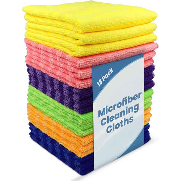 18-Pack Modaclean Microfiber Cleaning Cloth (12" x 12")