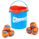 Chuckit! Bucket Bouncy Fetch Pet Toys With 8 Ultra Medium Balls