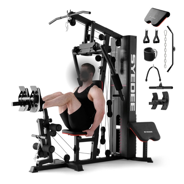 Syedee Home Gym Workout Station With 150LBS Weight Stack