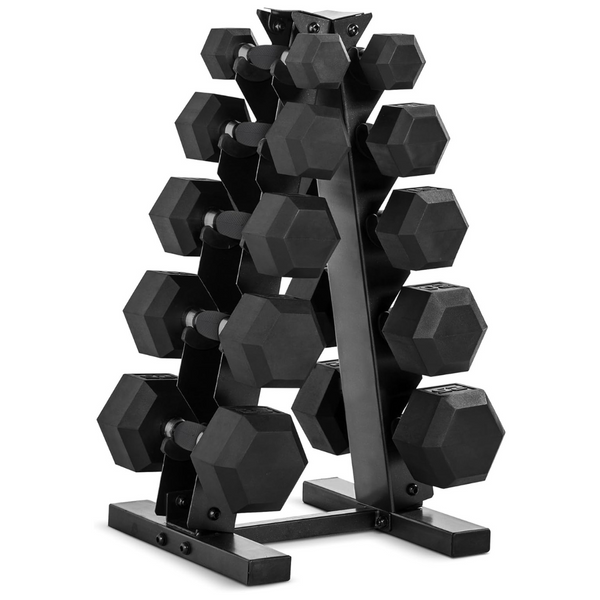 CAP Barbell Dumbbell Set With Rack (150Lbs)