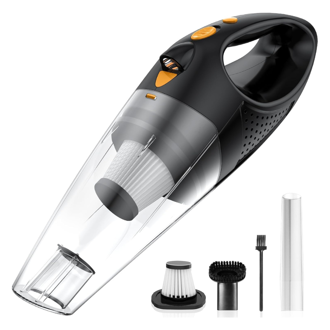 Powools High Power Handheld Cordless Car Vacuum Cleaner With 2 Filters