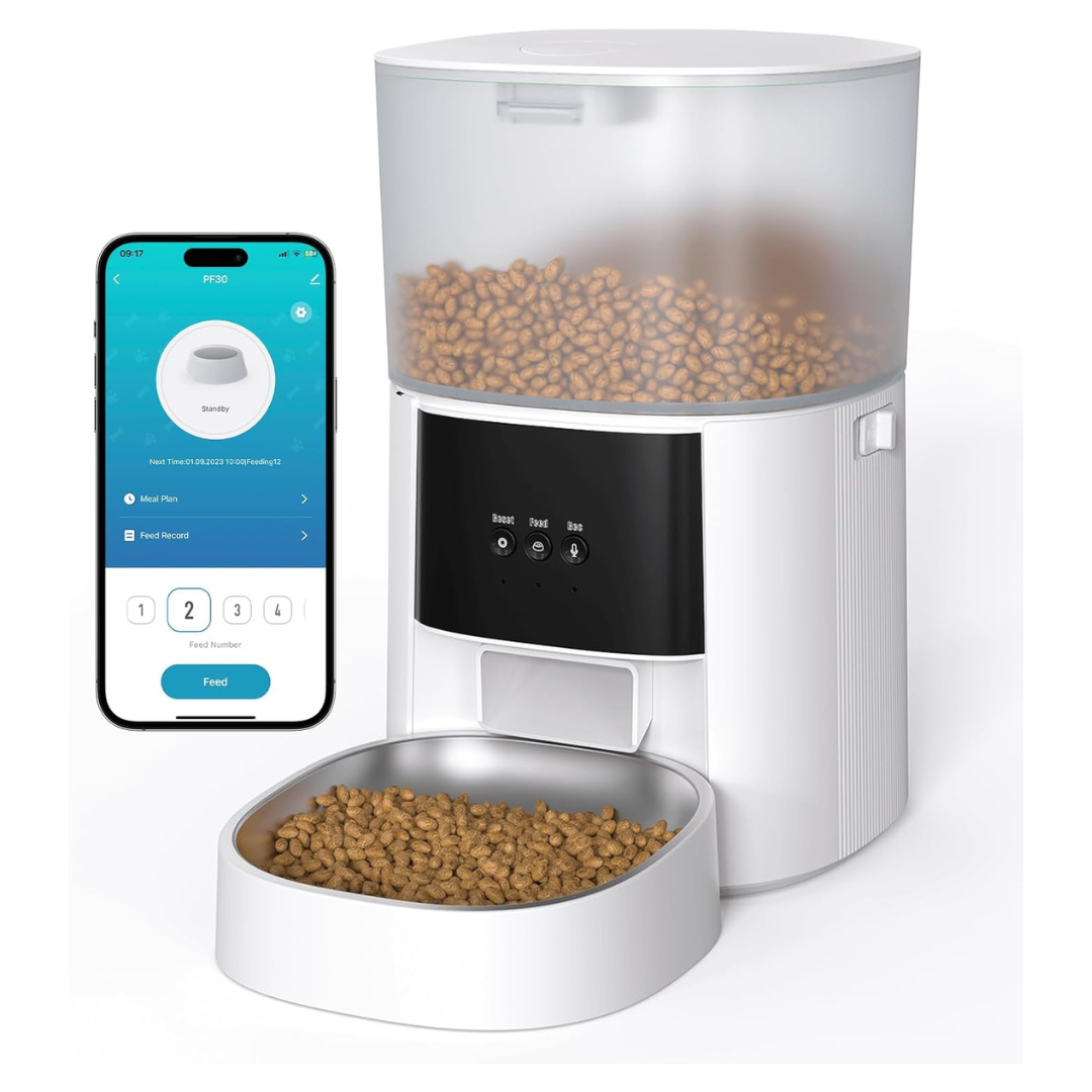 Liwan Automatic WiFi Cat Food Feeder With APP Control