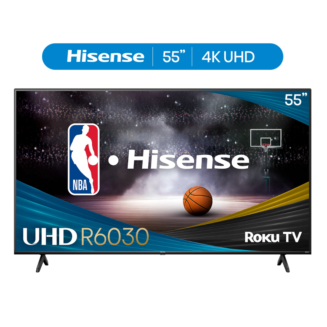 Hisense 55R6030N 55" 4K Ultra HDR Smart Roku TV (2024)