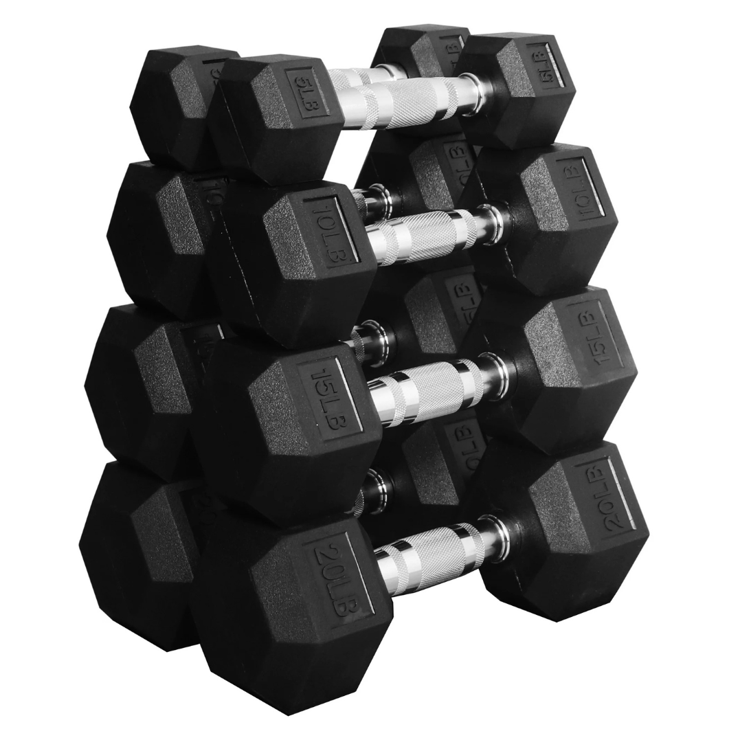 100-LBs BalanceFrom Dumbbell Set: Pairs Of 5 lb, 10 lb, 15 lb And 20 lb