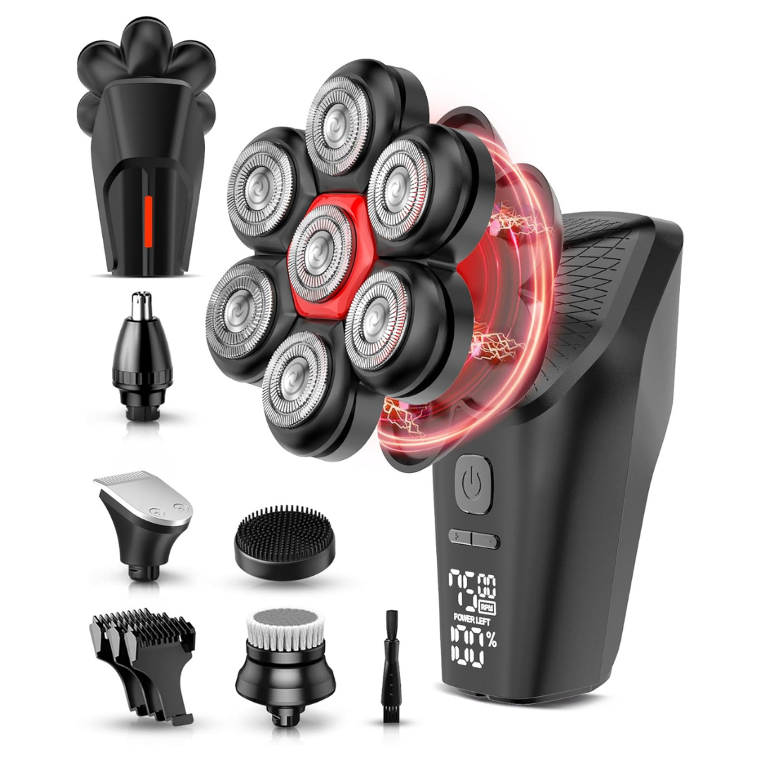 5-In-1 Men's Magnetic Electric Razor Grooming Kit