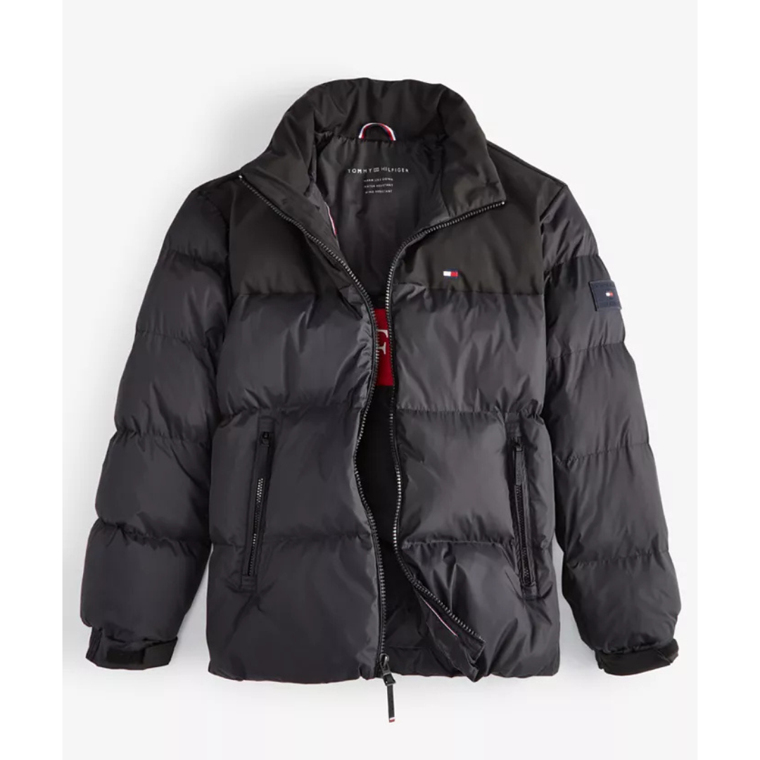 Tommy Hilfiger Men's Mixed-Media Puffer Jacket (Various Colors)