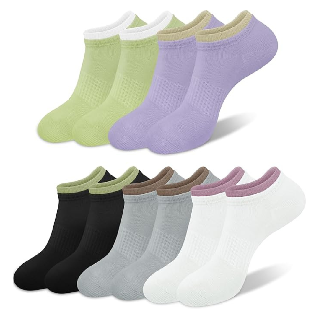 5-Pairs Women's Casual Cotton Ankle Socks