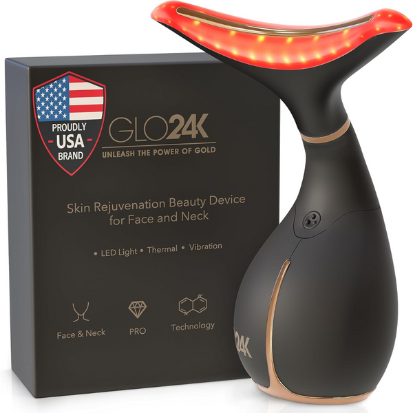 GLO24K Skin Rejuvenation Beauty Device for Face and Neck