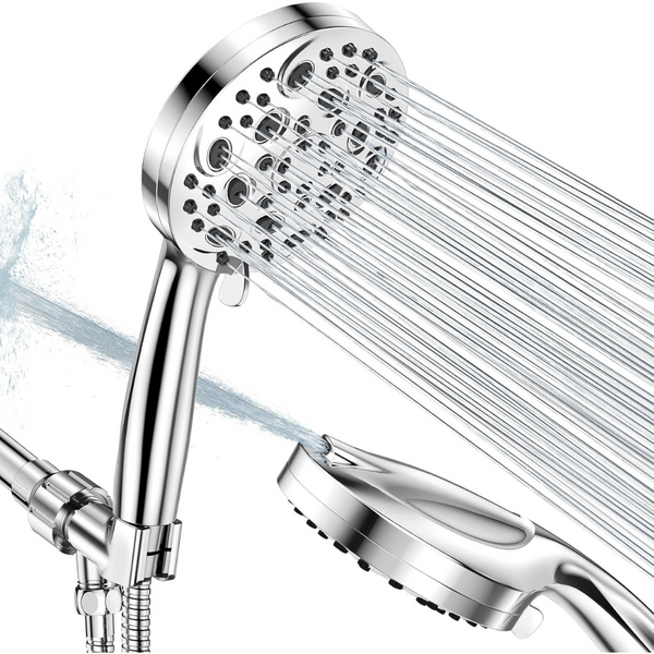 10-Mode Handheld High Pressure Shower Head with 60"Hose