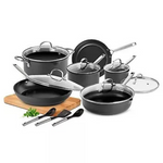 Gotham Steel Pro 2x Nonstick 15-Piece Hard Anodized Aluminum Ceramic Cookware Set [Dented Box]