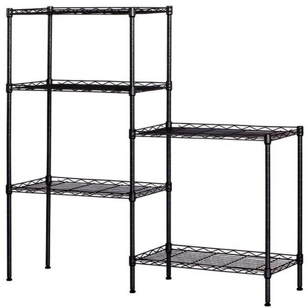 5-Tier Ktaxon Adjustable Steel Storage Rack (Black)