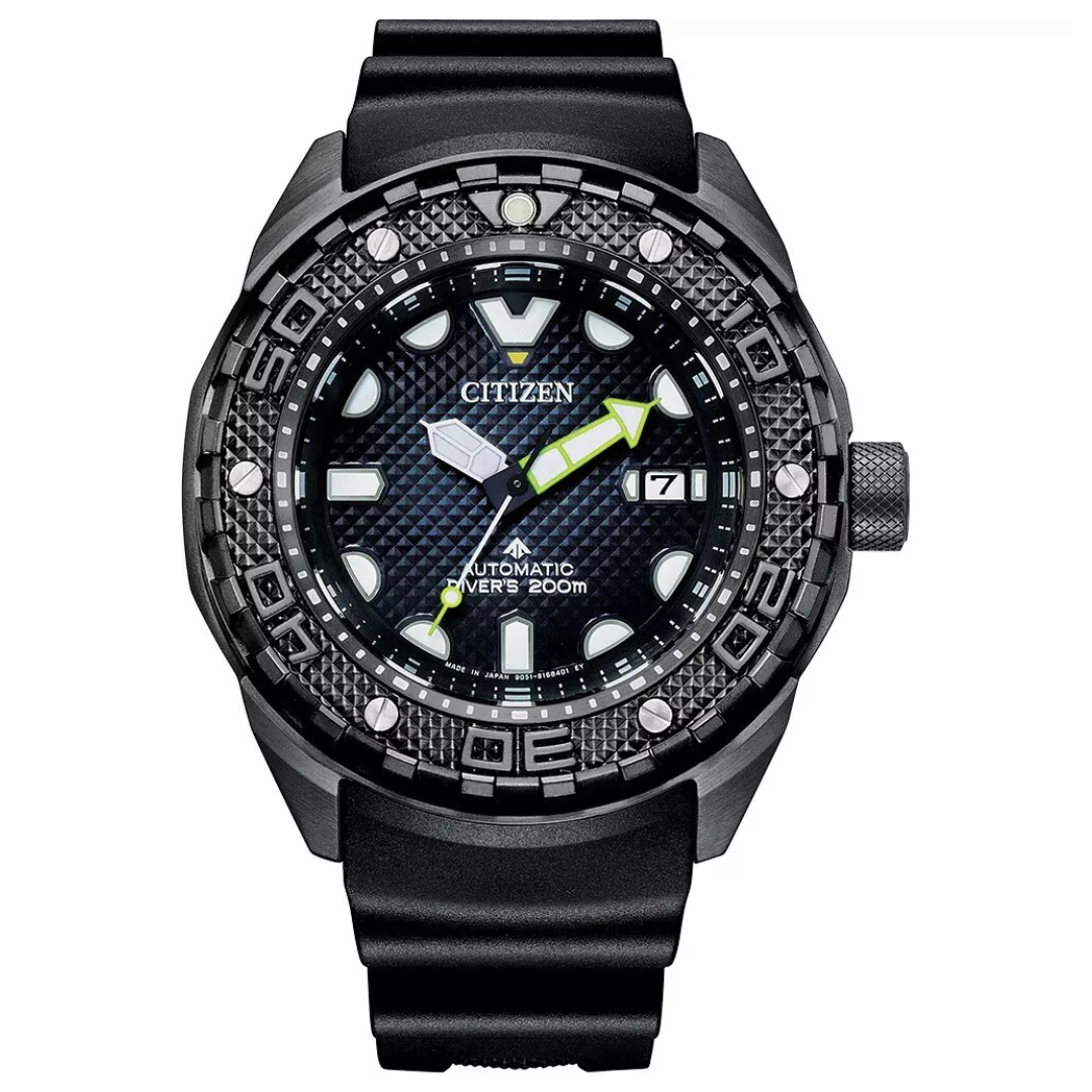 46mm Citizen Men's Sea Promaster Dive Automatic Calendar Black Watch [Refurbished]