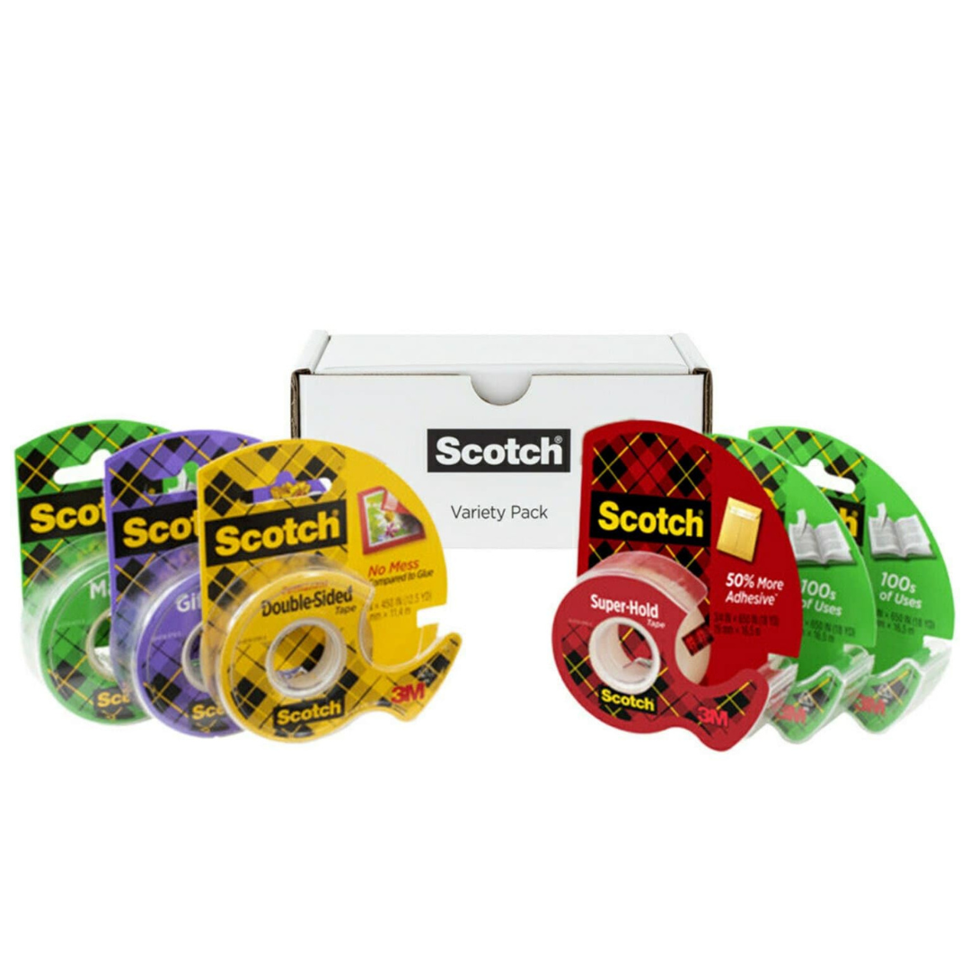 6-Pack Scotch Magic Tape With Dispenser And Boxed Refills (Variety Pack)