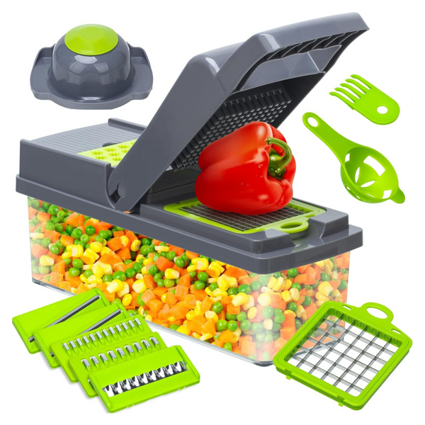 Multifunction Stainless Steel 8-Blade Vegetable Chopper