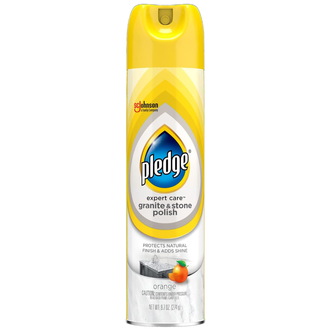 Pledge Granite And Marble Cleaner Spray, Citrus Sunshine (9.7 Oz)