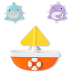 Skip Hop Zoo Baby Bath Toy, Tip & Spin Boat