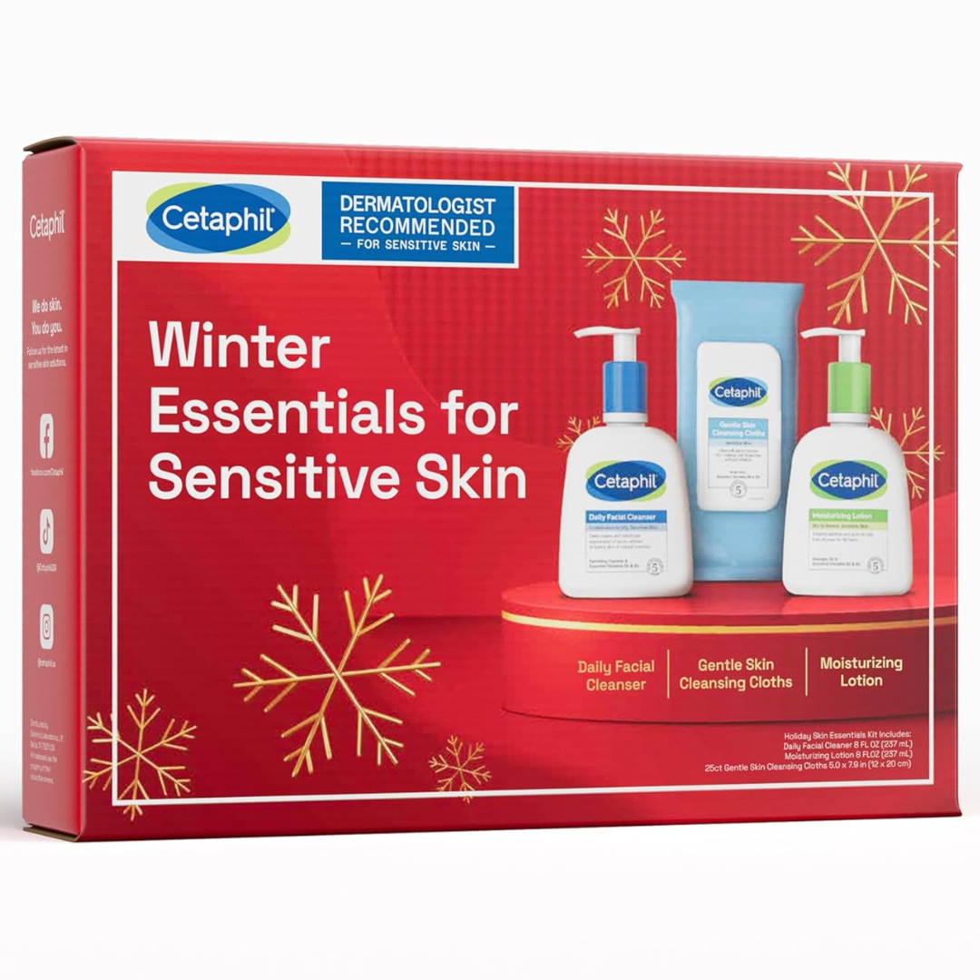 Cetaphil Winter Essentials Skin Care Set (8oz Each)