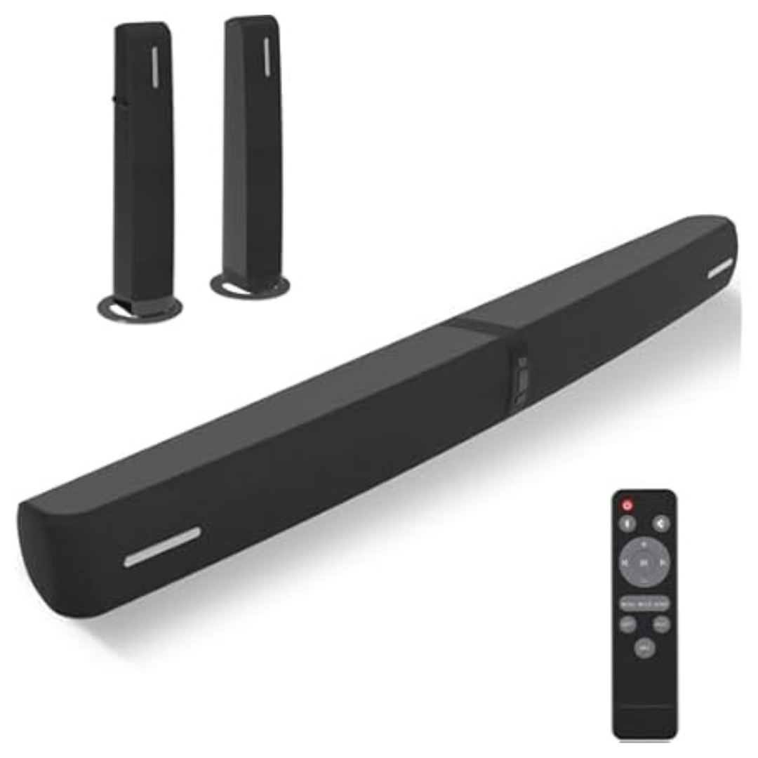 Assistrust 90W 2-In-1 Detachable Bluetooth Sound Bar