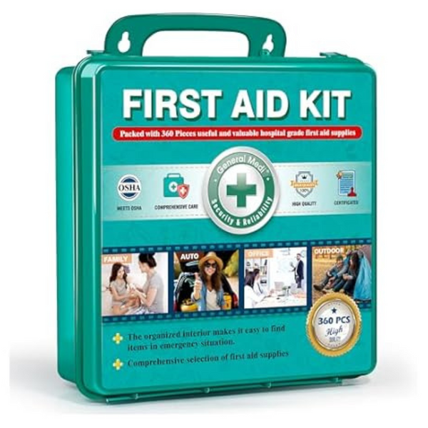 General Medi 360 Pieces Hardcase First Aid Kit