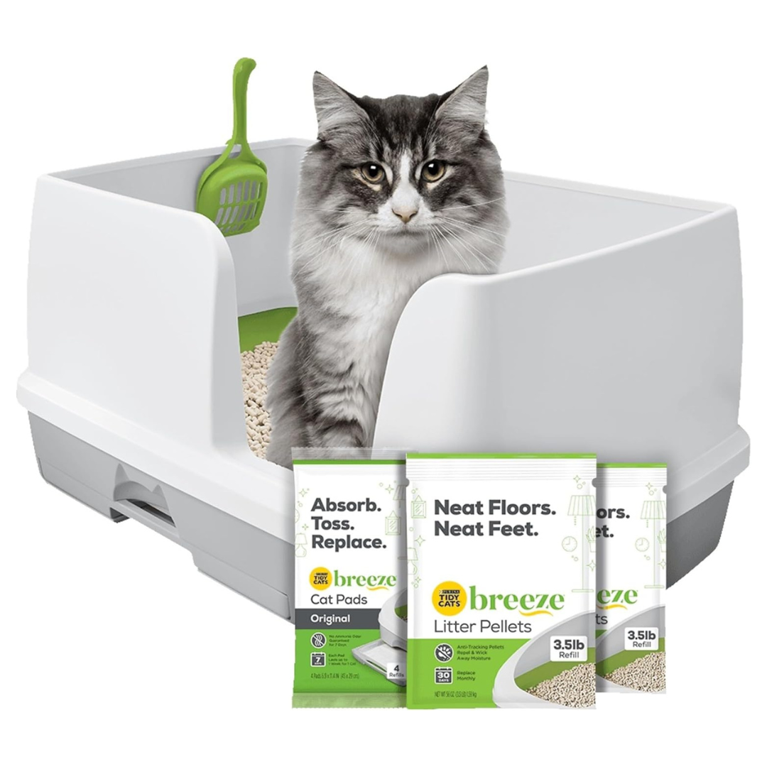 Purina Tidy Cats Breeze XL All-in-One Odor Control & Easy Clean Multi Cat Box