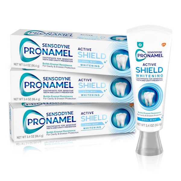 3-Pack Sensodyne Pronamel Active Shield Whitening Enamel Toothpaste