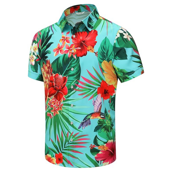 Men's Short Sleeve Button-Down Hawaiian Shirt (Various)