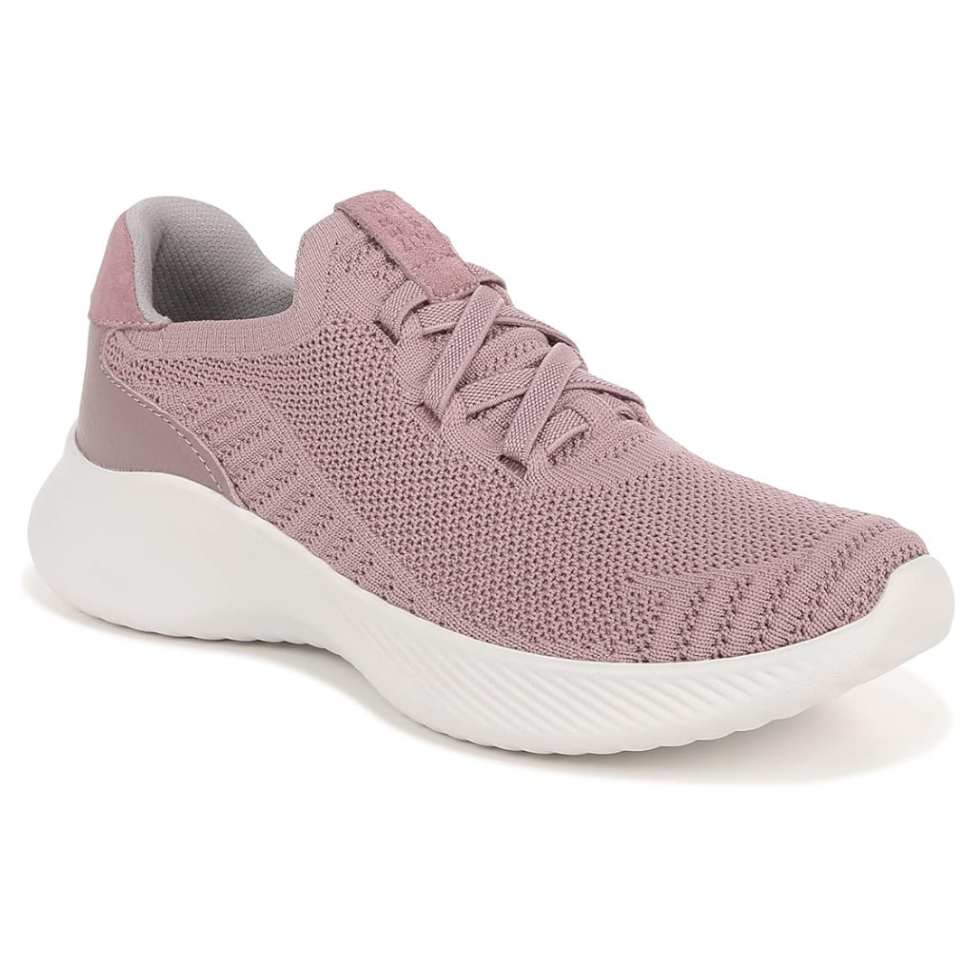 Naturalizer Women's 100% Leather Emerge Slip On Lace Up Knit Sneakers