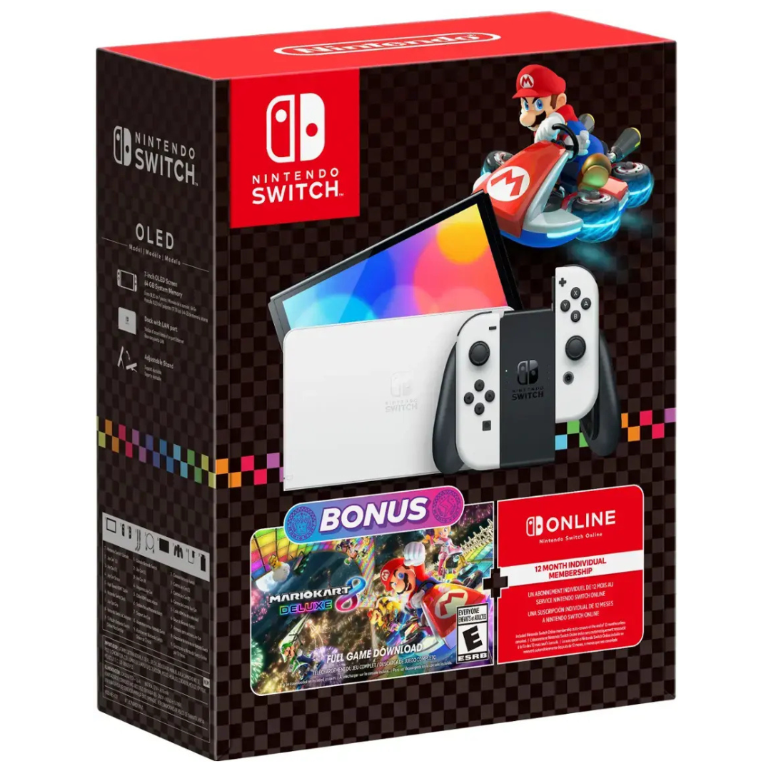 Nintendo Switch OLED & Mario Kart 8 Deluxe Bundle