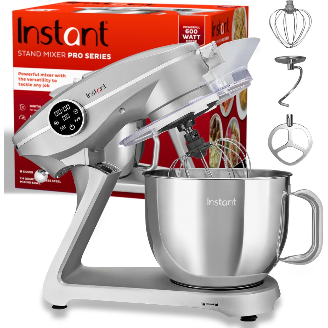 7.4-Qt Instant Pot 600W 10-Speed Stainless Steel Electric Stand Mixer Pro