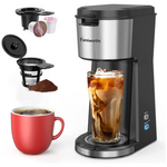 Hot And Cold Coffee Maker Single Serve For K Cup And Ground