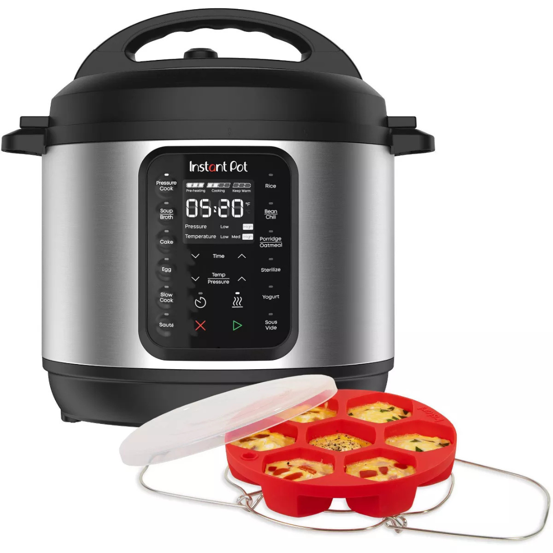 6-Quart Instant Pot 9-In-1 Pressure Cooker Bundle